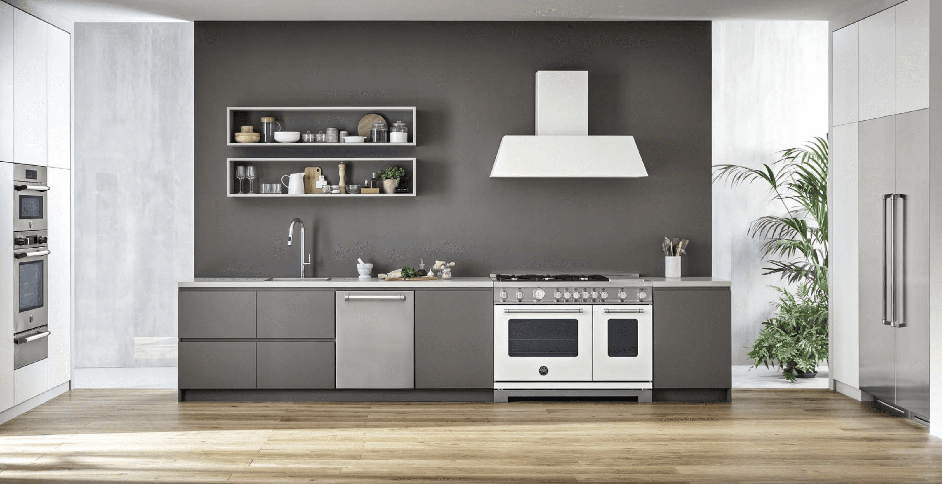 kitchen appliances inside a home